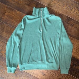 ARITIZIA TNA Green Half-Zip Pullover